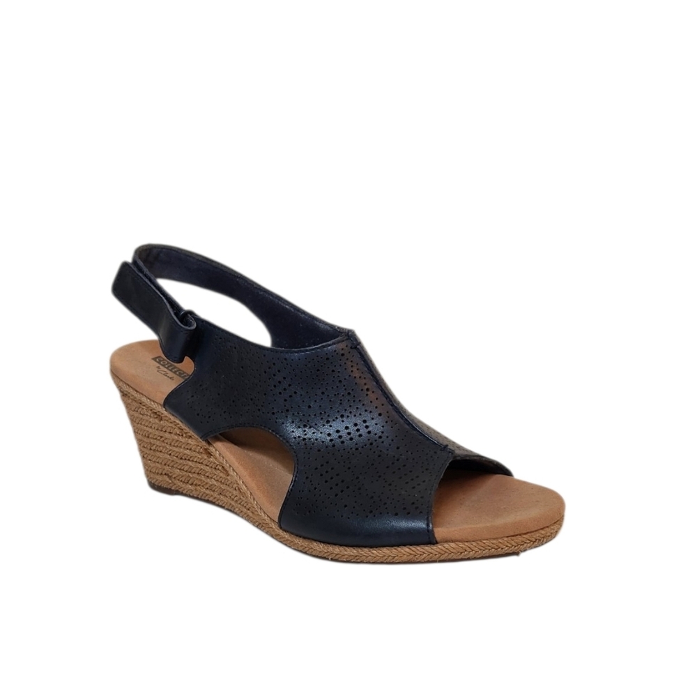 Clarks Lafley Rosen Open Toe Wedge Sandal Size 11